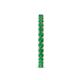 6 - Audrey 2.70 mm Emerald U Prong Eternity Band 