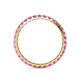5 - Audrey 2.70 mm Pink Sapphire U Prong Eternity Band 
