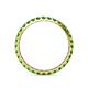 5 - Audrey 2.70 mm Green Garnet U Prong Eternity Band 