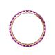 5 - Audrey 2.70 mm Amethyst U Prong Eternity Band 