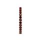 6 - Audrey 2.70 mm Red Garnet U Prong Eternity Band 