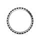 5 - Audrey 2.70 mm Black Diamond U Prong Eternity Band 