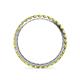 5 - Audrey 2.70 mm Yellow Diamond U Prong Eternity Band 