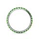 5 - Audrey 2.70 mm Green Garnet U Prong Eternity Band 