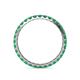 5 - Audrey 2.70 mm Emerald U Prong Eternity Band 