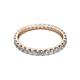 3 - Audrey 2.70 mm Lab Grown Diamond U Prong Eternity Band 