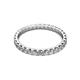 3 - Audrey 2.70 mm Lab Grown Diamond U Prong Eternity Band 