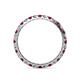 4 - Audrey 2.70 mm Ruby and Lab Grown Diamond U Prong Eternity Band 