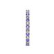 5 - Audrey 2.70 mm Tanzanite and Lab Grown Diamond U Prong Eternity Band 