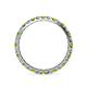 4 - Audrey 2.70 mm Peridot and Lab Grown Diamond U Prong Eternity Band 