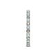 5 - Audrey 2.70 mm Aquamarine and Diamond U Prong Eternity Band 
