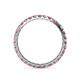 4 - Audrey 2.70 mm Pink Tourmaline and Diamond U Prong Eternity Band 