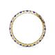 4 - Audrey 2.70 mm Iolite and Diamond U Prong Eternity Band 