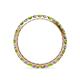 4 - Audrey 2.70 mm Peridot and Diamond U Prong Eternity Band 
