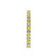 5 - Audrey 2.70 mm Yellow Sapphire and Diamond U Prong Eternity Band 