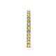 5 - Audrey 2.70 mm Yellow Sapphire and Diamond U Prong Eternity Band 