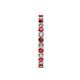 5 - Audrey 2.70 mm Ruby and Diamond U Prong Eternity Band 