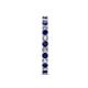 5 - Audrey 2.70 mm Blue Sapphire and Diamond U Prong Eternity Band 
