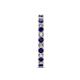5 - Audrey 2.70 mm Blue Sapphire and Diamond U Prong Eternity Band 