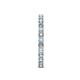 5 - Audrey 2.70 mm Aquamarine and Diamond U Prong Eternity Band 