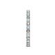 5 - Audrey 2.70 mm Aquamarine and Diamond U Prong Eternity Band 