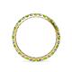 4 - Audrey 2.70 mm Peridot and Diamond U Prong Eternity Band 