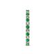 5 - Audrey 2.70 mm Emerald and Diamond U Prong Eternity Band 