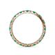 4 - Audrey 2.70 mm Emerald and Diamond U Prong Eternity Band 