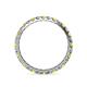 4 - Audrey 2.70 mm Yellow and White Diamond U Prong Eternity Band 