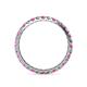 4 - Audrey 2.70 mm Pink Sapphire and Diamond U Prong Eternity Band 