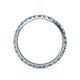 4 - Audrey 2.70 mm Blue Topaz and Diamond U Prong Eternity Band 