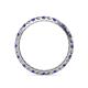 4 - Audrey 2.70 mm Iolite and Diamond U Prong Eternity Band 