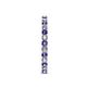 5 - Audrey 2.70 mm Iolite and Diamond U Prong Eternity Band 