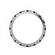 4 - Audrey 2.70 mm Black and White Diamond U Prong Eternity Band 