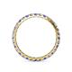 4 - Audrey 2.70 mm Tanzanite and Diamond U Prong Eternity Band 