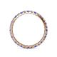 4 - Audrey 2.70 mm Tanzanite and Diamond U Prong Eternity Band 