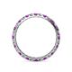 4 - Audrey 2.70 mm Amethyst and Diamond U Prong Eternity Band 