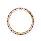 4 - Audrey 2.70 mm Amethyst and Diamond U Prong Eternity Band 