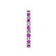 5 - Audrey 2.70 mm Amethyst and Diamond U Prong Eternity Band 