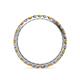 4 - Audrey 2.70 mm Citrine and Diamond U Prong Eternity Band 