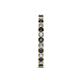 5 - Audrey 2.70 mm Black and White Diamond U Prong Eternity Band 