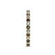 5 - Audrey 2.70 mm Smoky Quartz and Diamond U Prong Eternity Band 