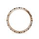 4 - Audrey 2.70 mm Smoky Quartz and Diamond U Prong Eternity Band 
