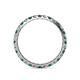 4 - Audrey 2.70 mm Lab Created Alexandrite and Diamond U Prong Eternity Band 