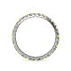 4 - Audrey 2.70 mm Yellow Sapphire and Diamond U Prong Eternity Band 