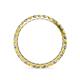 4 - Audrey 2.70 mm Yellow Sapphire and Diamond U Prong Eternity Band 