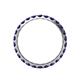 4 - Audrey 3.40 mm Blue Sapphire U Prong Eternity Band 