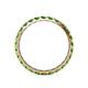 4 - Audrey 3.40 mm Green Garnet U Prong Eternity Band 