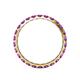 4 - Audrey 3.40 mm Amethyst U Prong Eternity Band 