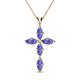 1 - Ife Petite Tanzanite Cross Pendant 
